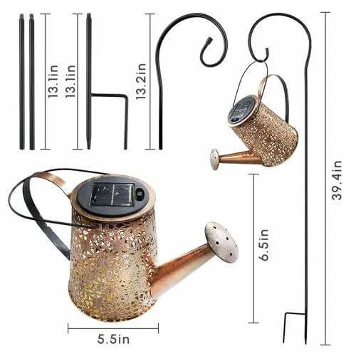 🌙 Bye Felicia® Sun Powered Sass - Solar Watering Can Light – LED Garden Waterfall Lantern-Bye Felicia Goods-Bye Felicia Goods