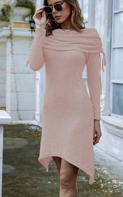 Rosie Off-the-Shoulder Tassel Sweater Dress 💖