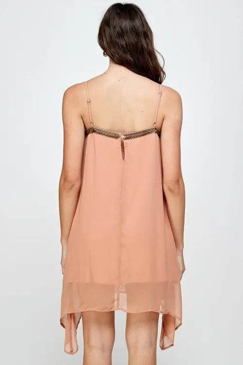 Bye Felicia® Metal Fringe Mini Dress – Sparkly Party Show-Stopper-Bye Felicia Goods-Bye Felicia Goods