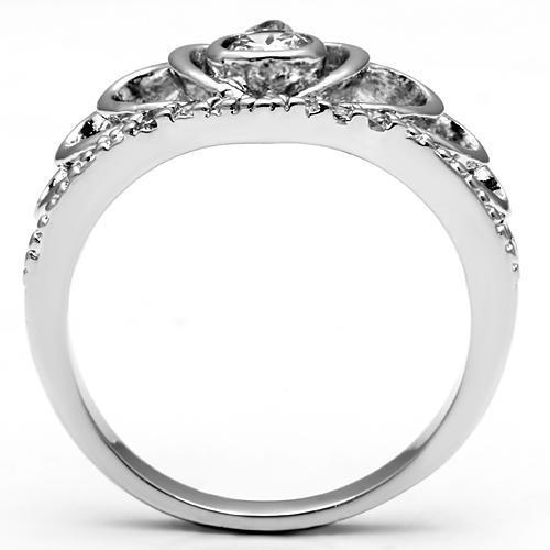 Bye Felicia Goods® Clear CZ Ring – Rhodium-Finished Brass Sparkle