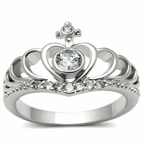 Bye Felicia Goods® Clear CZ Ring – Rhodium-Finished Brass Sparkle