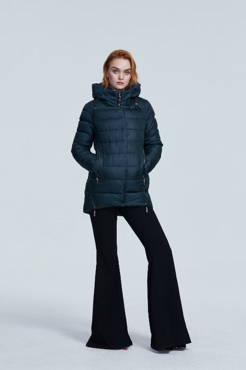 Bye Felicia Goods® Women’s Casual Zip-Up Hooded Jacket – Wide Fit Solid Style