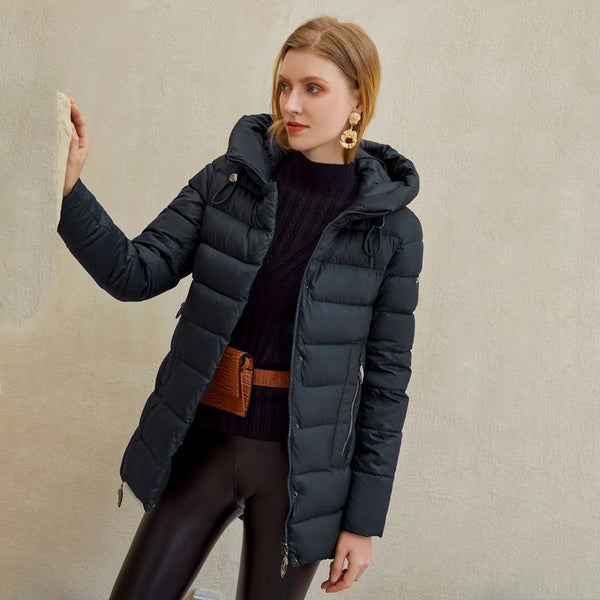 Bye Felicia Goods® Women’s Casual Zip-Up Hooded Jacket – Wide Fit Solid Style