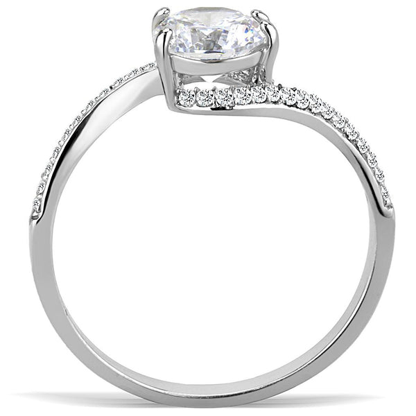 Bye Felicia Goods® Clear CZ Classic Ring – High-Polish Stainless Steel
