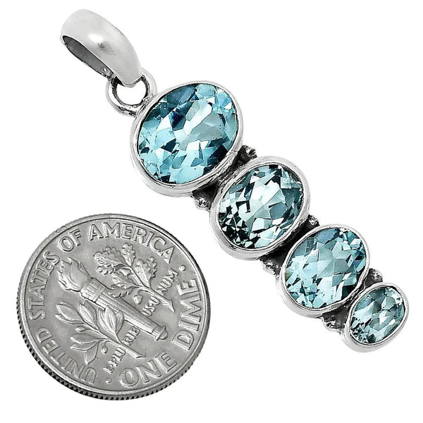 Bye Felicia® — Women's Natural Gemstone Oval Pendant in 925 Sterling Silver 💎✨-925 Sterling Silver Pendant-DESIRE GEM-Bye Felicia Goods