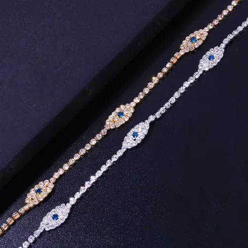 👁️🗨️ Bye Felicia® Evil Eye Protection Anklet – Gold or Silver Sparkle-Bye Felicia Goods-Bye Felicia Goods