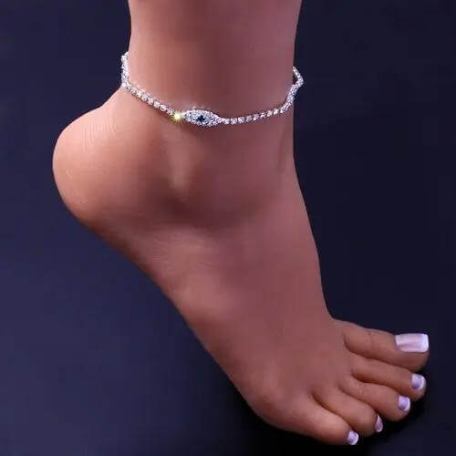 👁️🗨️ Bye Felicia® Evil Eye Protection Anklet – Gold or Silver Sparkle-Bye Felicia Goods-Bye Felicia Goods