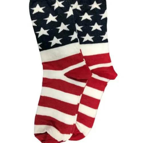 Bye Felicia® Patriotic Flag Crew Socks – Stars, Stripes & Swagger Bye Felicia Goods