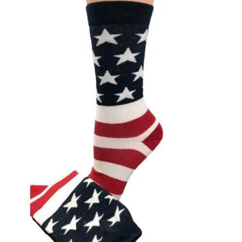Bye Felicia® Patriotic Flag Crew Socks – Stars, Stripes & Swagger Bye Felicia Goods
