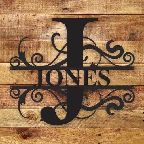 🏠 Bye Felicia® Custom Metal Name Sign – Personalized Monogram Wall Decor-Bye Felicia Goods-Bye Felicia Goods