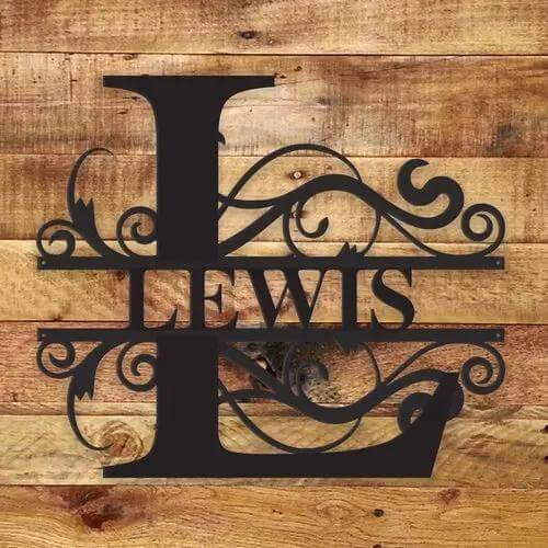 🏠 Bye Felicia® Custom Metal Name Sign – Personalized Monogram Wall Decor-Bye Felicia Goods-Bye Felicia Goods