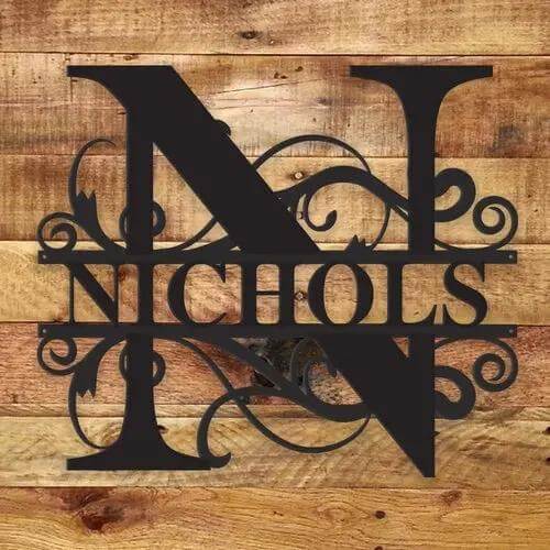 🏠 Bye Felicia® Custom Metal Name Sign – Personalized Monogram Wall Decor-Bye Felicia Goods-Bye Felicia Goods