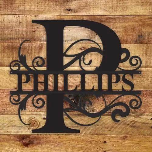 🏠 Bye Felicia® Custom Metal Name Sign – Personalized Monogram Wall Decor-Bye Felicia Goods-Bye Felicia Goods