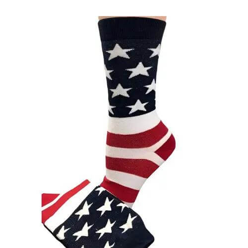 Bye Felicia® Patriotic Flag Crew Socks – Stars, Stripes & Swagger Bye Felicia Goods