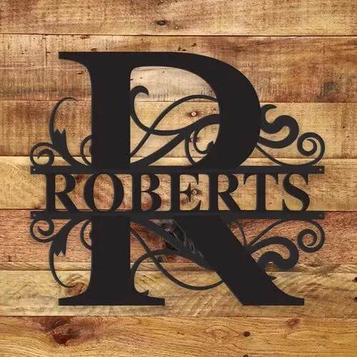 🏠 Bye Felicia® Custom Metal Name Sign – Personalized Monogram Wall Decor-Bye Felicia Goods-Bye Felicia Goods