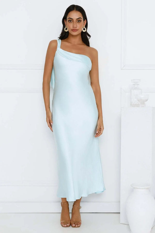 Strapless Satin Slit Long Dress For Women, Upper East Side, BYMANYC New York.-8