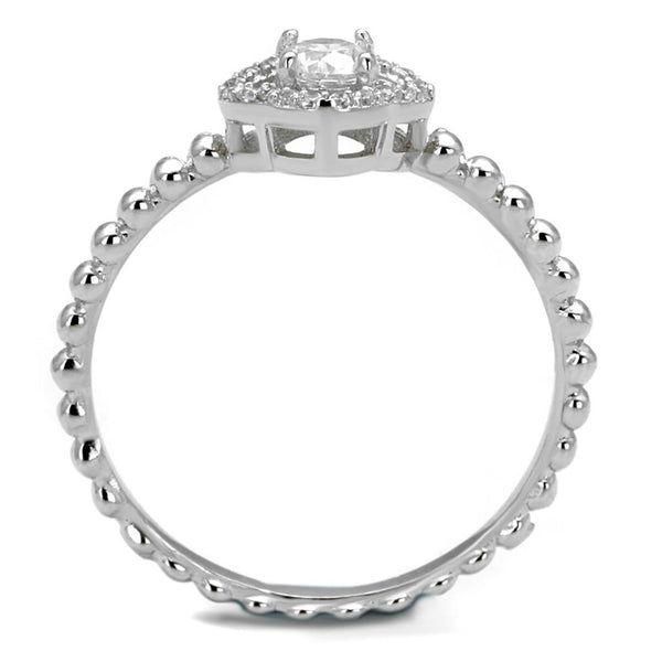 Bye Felicia Goods® Clear CZ Ring – Rhodium-Finished Sparkle and Elegance 925 Sterling Silver
