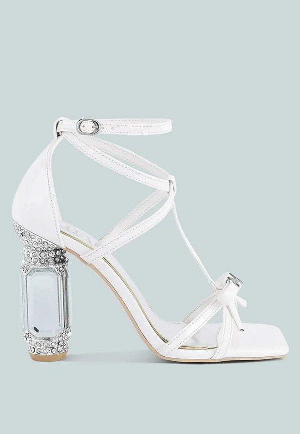 Affluence Jeweled High Heel Sandals-0