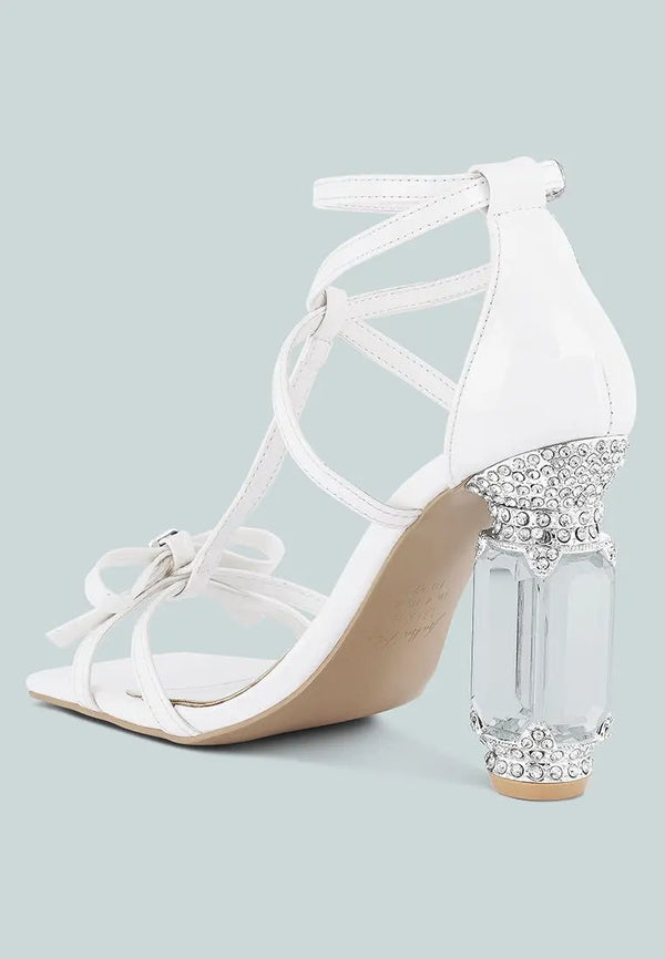 Affluence Jeweled High Heel Sandals-2
