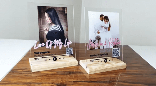 Acrylic Music Keepsake – Custom Song + Picture for Loved Ones-Bye Felicia Goods-Bye Felicia Goods
