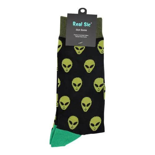 Bye Felicia® Alien Crew Socks – Out-of-This-World Style by Real Sic Bye Felicia Goods