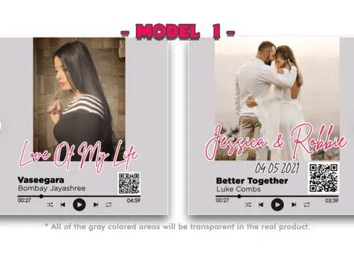 Acrylic Music Keepsake – Custom Song + Picture for Loved Ones-Bye Felicia Goods-Bye Felicia Goods