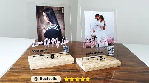 Acrylic Music Keepsake – Custom Song + Picture for Loved Ones-Bye Felicia Goods-Bye Felicia Goods