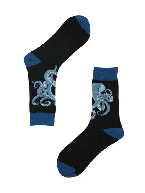 Bye Felicia® Octopus Crew Socks – Tentacle Takeover by Real Sic Bye Felicia Goods