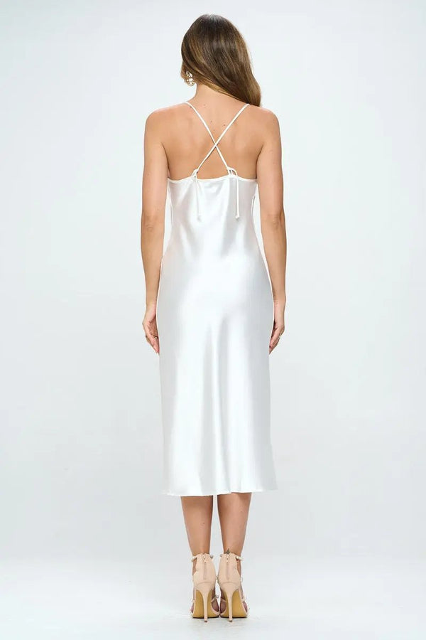 Satin Bias Slip Dress with Slit-4