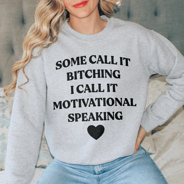 š¬ Bye FeliciaĀ® āMotivational Speakingā Sweatshirt ā Funny Womenās Quote Sweatshirt-Sweat Shirt-Merchmallow-Sport Grey-S-Bye Felicia Goods