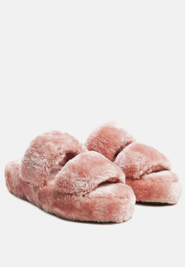 Smoothie Fur Slip-On Flats-1