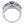 Bye Felicia Goods® Amethyst Statement Ring – Rhodium-Finished Brass Beauty