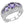 Bye Felicia Goods® Amethyst Statement Ring – Rhodium-Finished Brass Beauty