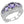 Bye Felicia Goods® Amethyst Statement Ring – Rhodium-Finished Brass Beauty