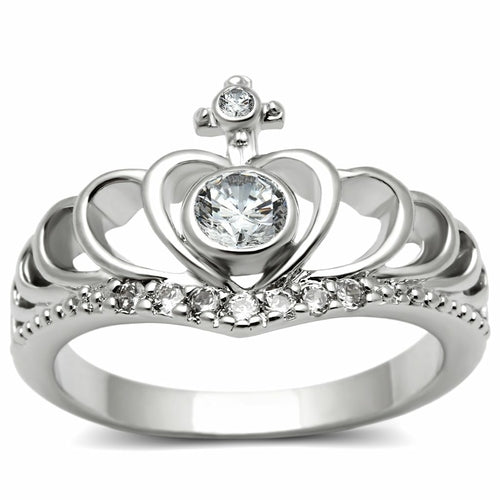 Bye Felicia Goods® Clear CZ Ring – Rhodium-Finished Brass Sparkle