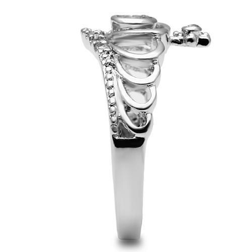 Bye Felicia Goods® Clear CZ Ring – Rhodium-Finished Brass Sparkle