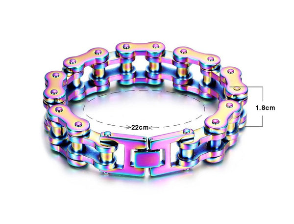Bye Felicia Goods® Bike Chain Bracelet – Stainless Steel Statement Band