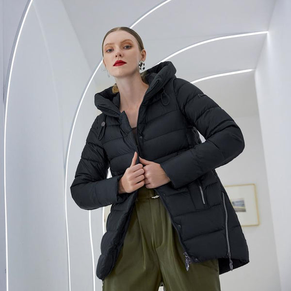 Bye Felicia Goods® Women’s Casual Zip-Up Hooded Jacket – Wide Fit Solid Style
