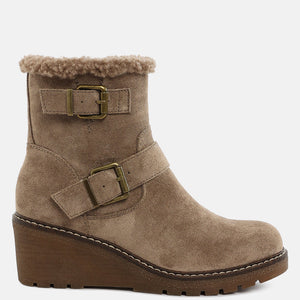 Big horn Faux Fur Harness Boots-0