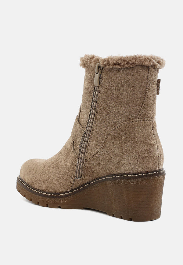 Big horn Faux Fur Harness Boots-2