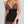 Black Crystal Bandage Bodycon Dress with Diamonds For Women, V-Neck, Meatpacking District, BYMANYC New York.-3