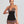 Black Crystal Bandage Bodycon Dress with Diamonds For Women, V-Neck, Meatpacking District, BYMANYC New York.-4