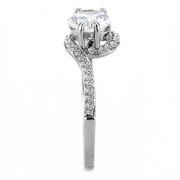 Bye Felicia Goods® Clear CZ Classic Ring – High-Polish Stainless Steel