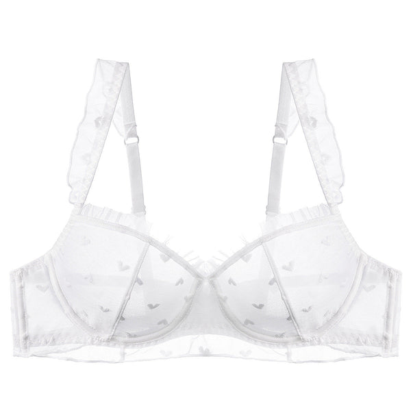 French Style Lace Minimizer Bra with Side Support For Large Chests, Upper East Side, BYMANYC New York.-5