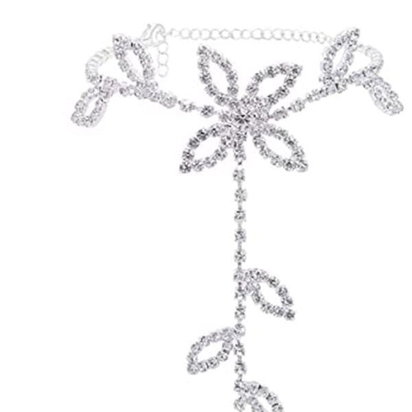 Bye Felicia Goods® Boho Sparkle Cubic Zirconia Anklet – 11" Adjustable Beach & Everyday Anklet