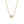 Bye Felicia Goods® CZ V-Heart Pendant Necklace – 14K Gold PVD Surgical Stainless Steel