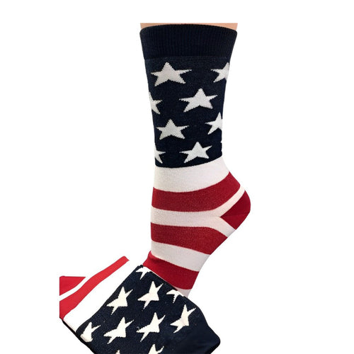 🇺🇸 Stars, Stripes & Sass Crew Socks