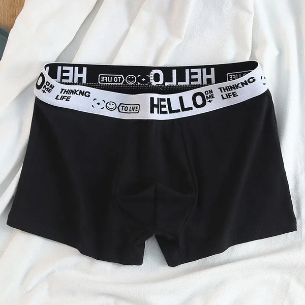 Bye Felicia Goods® “HELLO” Men’s Boxer Briefs – Breathable Comfort Underwear