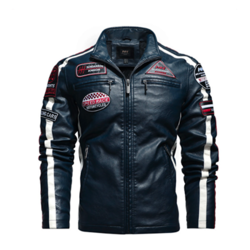 Vegan Leather Moto Jacket for Men – Warm & Badass