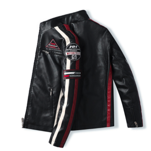 Vegan Leather Moto Jacket for Men – Warm & Badass